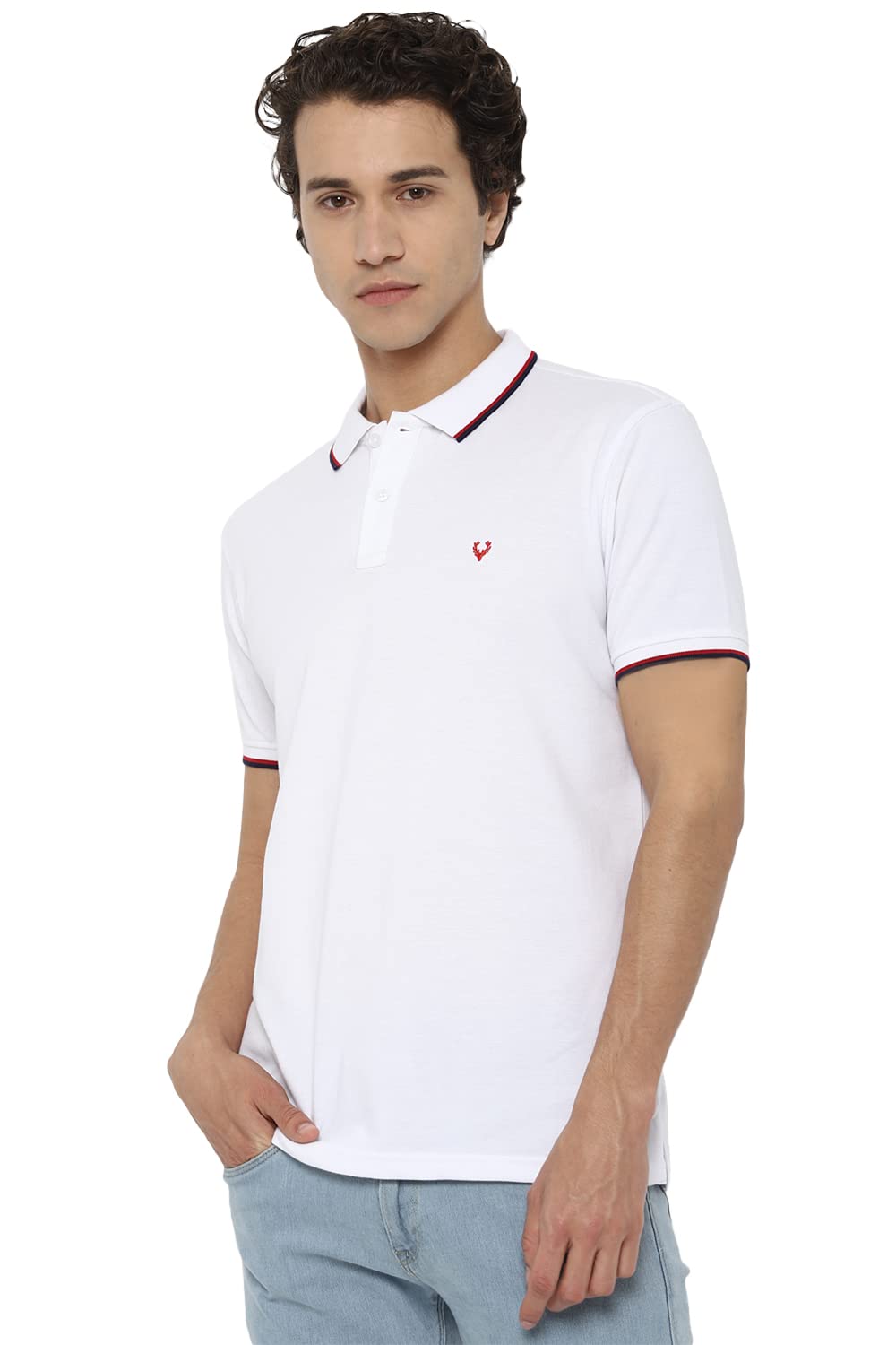 Allen Solly Men Cotton Solid Regular Fit Polo
