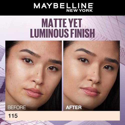 Maybelline Super Stay Lumi-Matte Foundation 115 Shade 30H Wear - Image 5