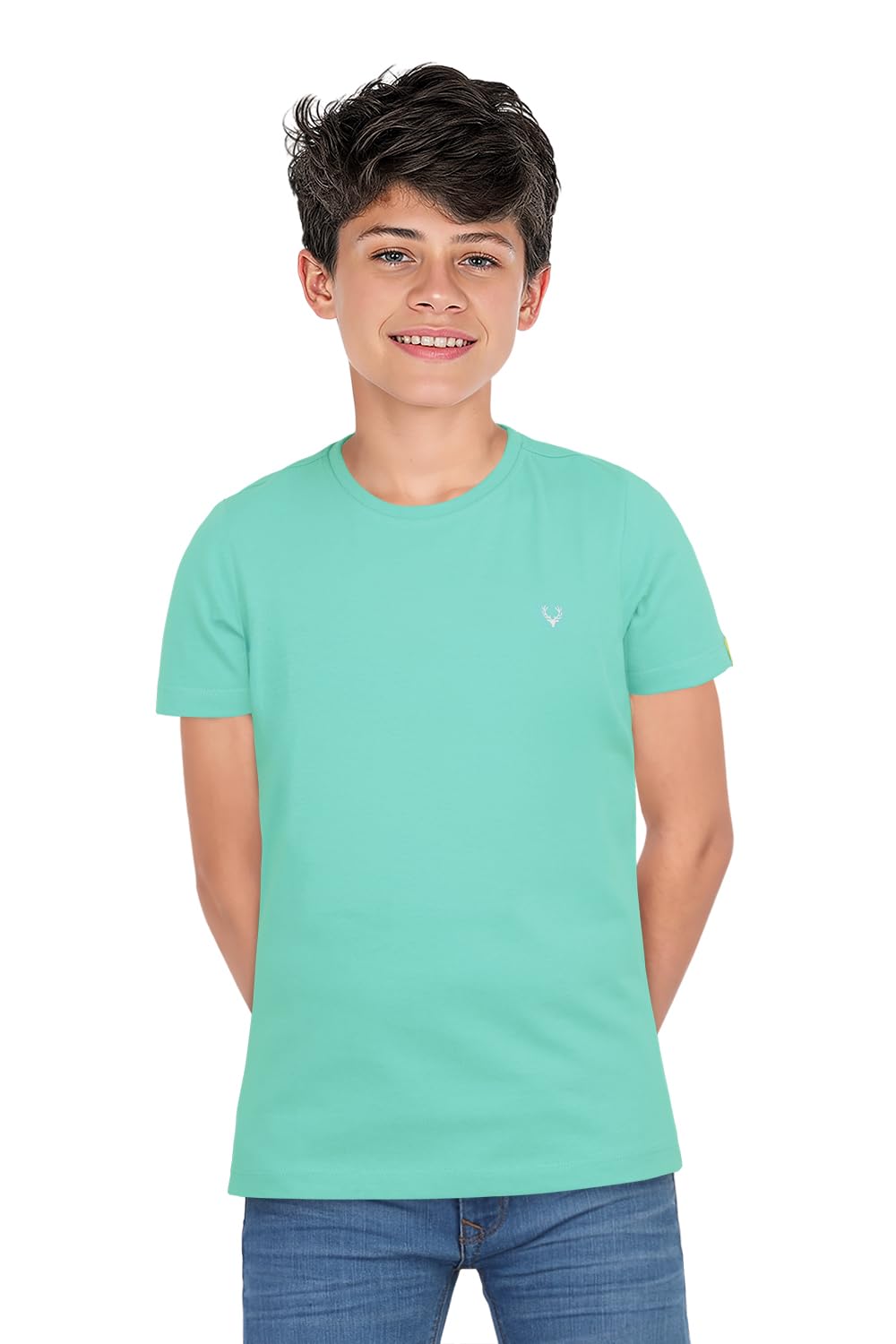 Allen Solly Boys Cotton Regular Fit Crew Neck T-shirt