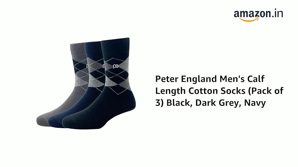 Peter England Men Classic Cotton Socks - Image 3