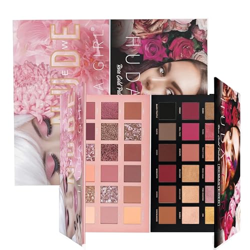 HUDA GIRL Rose Gold Remastered Nude Edition Eyeshadow Palette - Image 2