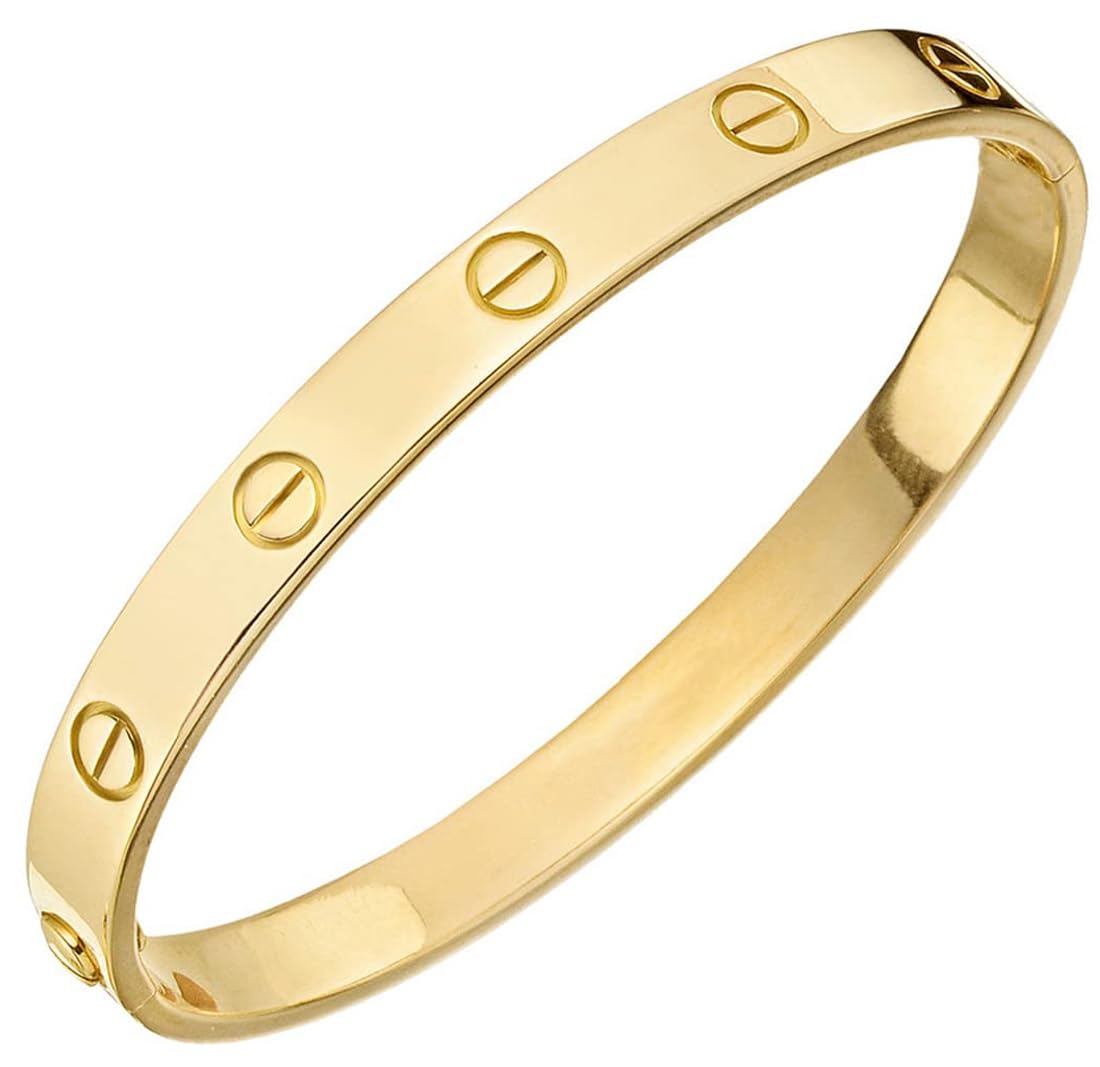 Shining Diva 18K Gold Plated Stainless Steel Crystal Bracelet
