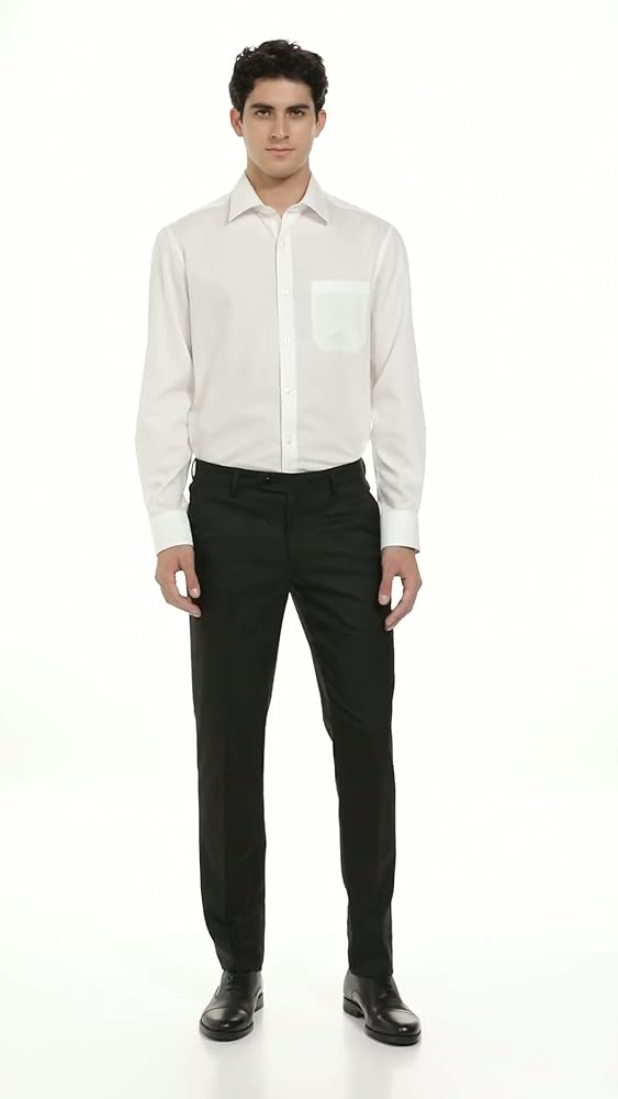 Peter England Slim Fit Grey Trousers - Image 3