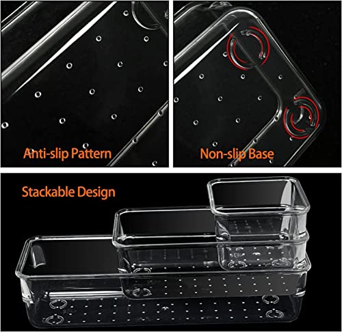 RABBONIX Acrylic Cosmetics Drawer Organizer Storage Bins - Image 4