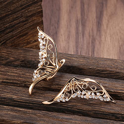 Shining Diva 18k Rose Gold Plated Copper Zircon Earrings Women - Image 4