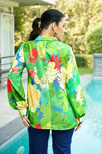 Leriya Fashion Women's Rayon Oversized Fit Korean Casual Short Sleeve Loose Fit Crop Top|Summer Wear - Authentic Leriya Clothing | UrbanThreads - Image 5