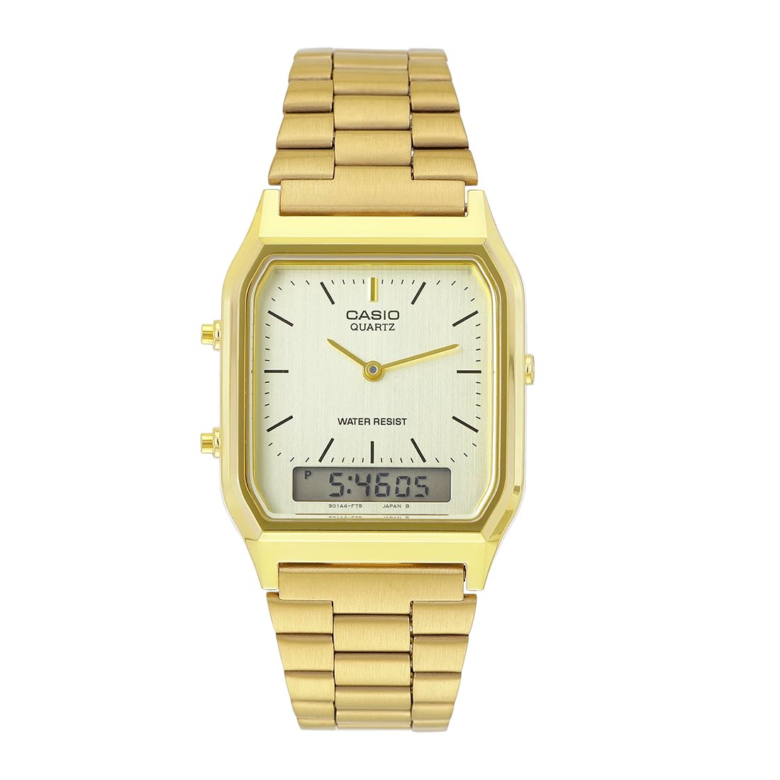 Casio AQ-230GA-9DMQD Unisex Analog-Digital Gold Dial