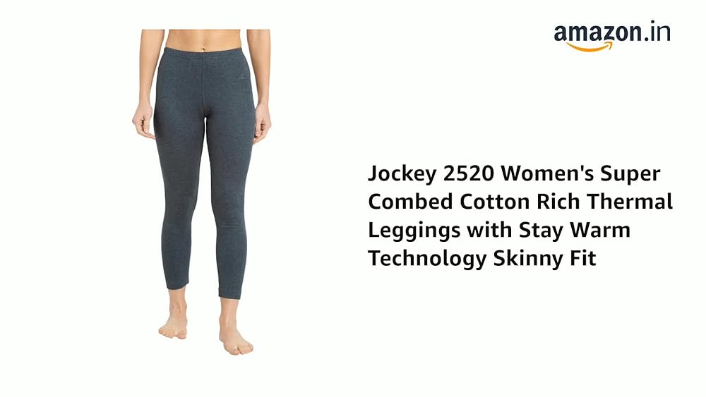Jockey Women's High Rise Thermal Leggings - Image 3