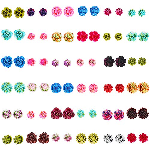 Shining Diva Crystal Pearl Stud Earrings Combo Set for Women - Image 2