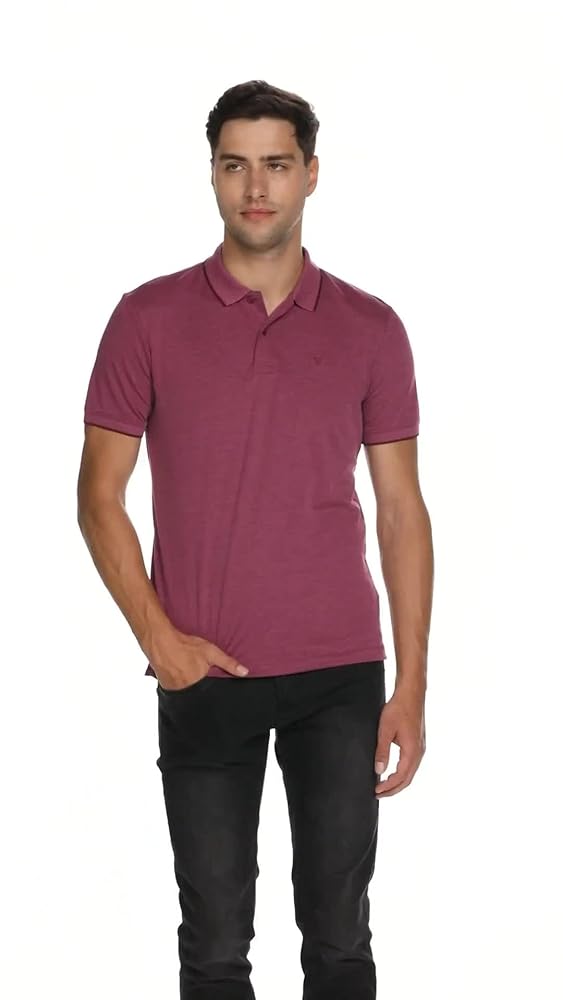 Van Heusen Men's Polycotton Regular Fit Polo T-Shirt - Image 3