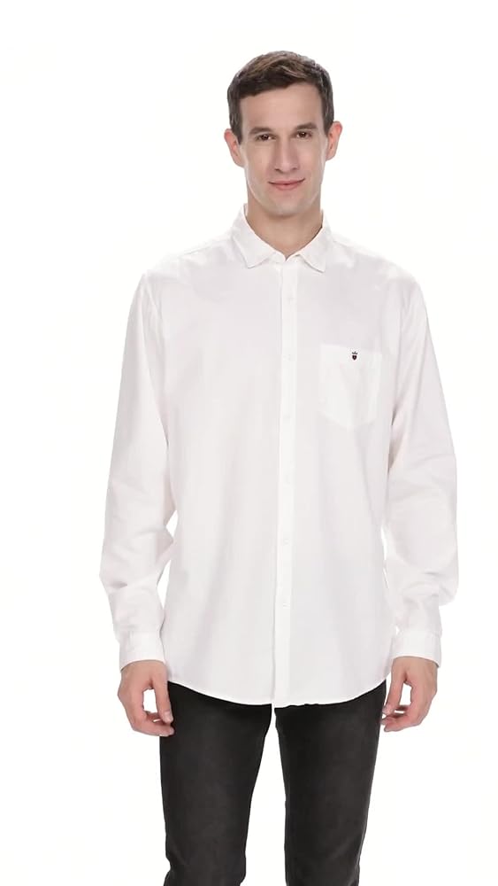 Louis Philippe Men's Over Dyed Solid Slim Fit Casual Shirt - Image 3