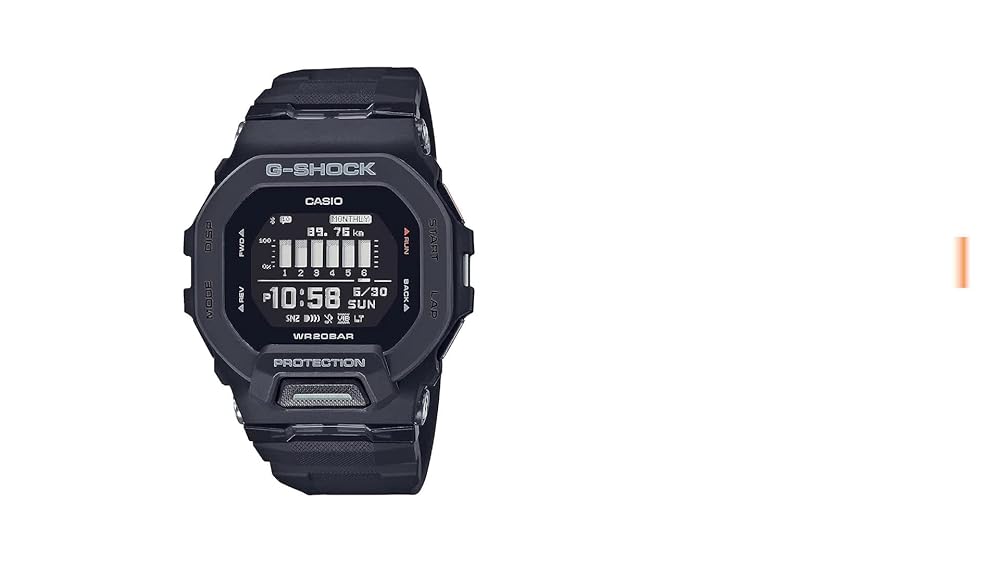 Casio G-Shock GBD-200-1DR Men's Watch Black Resin Strap - Image 3
