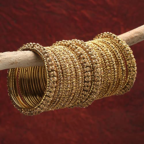 UrbanThreads 28-Piece Bangle Set Gold - Image 5