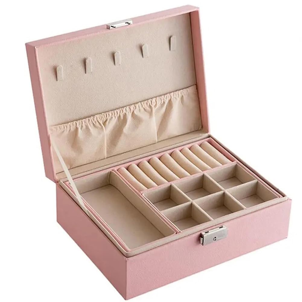 Shining Diva Luxe Leather Jewelry Organizer