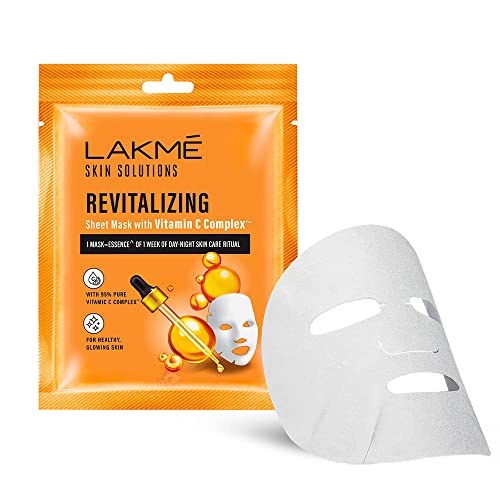 Lakme Skin Solutions Revitalizing Sheet Mask Vitamin C 25ml - Image 2
