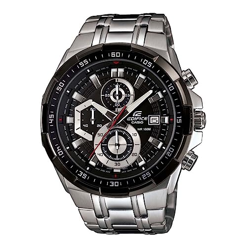 Casio Edifice Chronograph Watch Black Dial Silver - Image 2