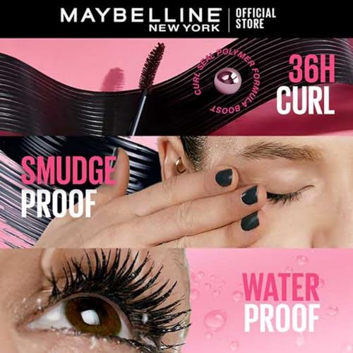 Maybelline New York Hypercurl Mascara Waterproof Black - Image 4