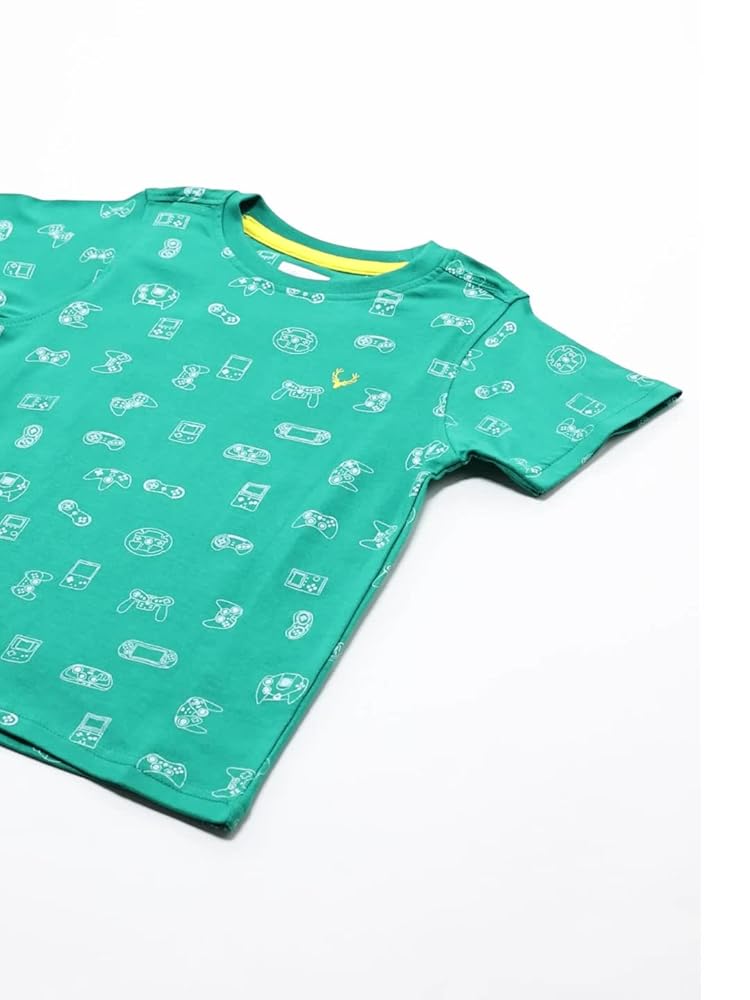 Allen Solly Boy's Cotton Regular Fit T-Shirt - Image 3