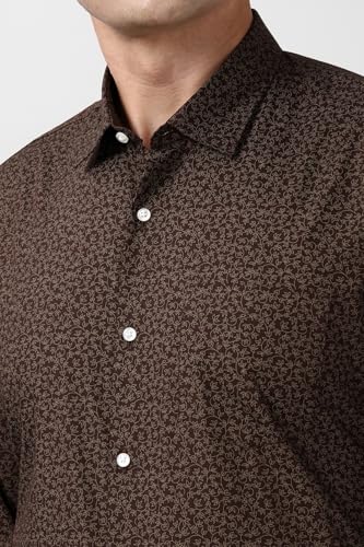 Peter England Men's Printed Formal Shirt 100% Cotton Full Sleeves - Image 5