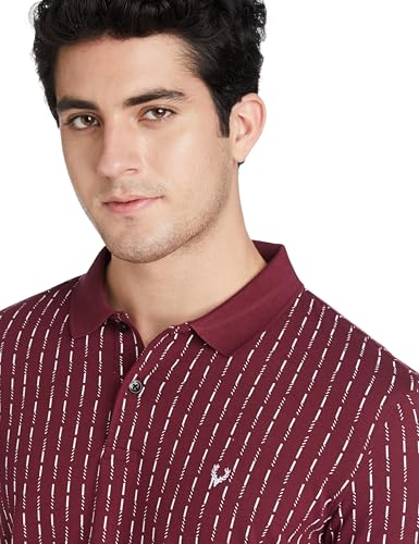 Allen Solly Men Polycotton Regular Fit Printed Polo T-Shirt - Image 5