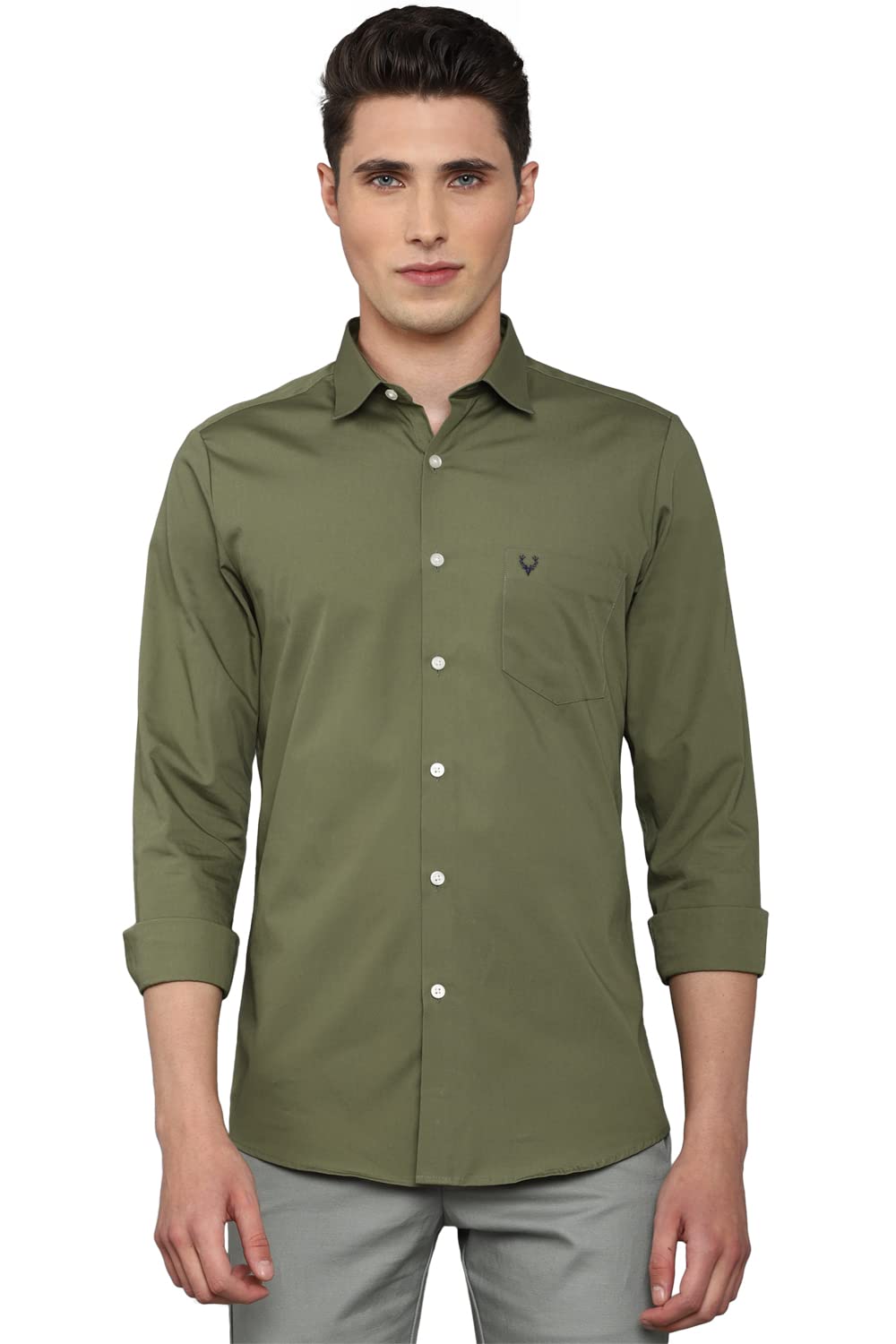 Allen Solly Men's 100% Cotton Regular Fit Shirt