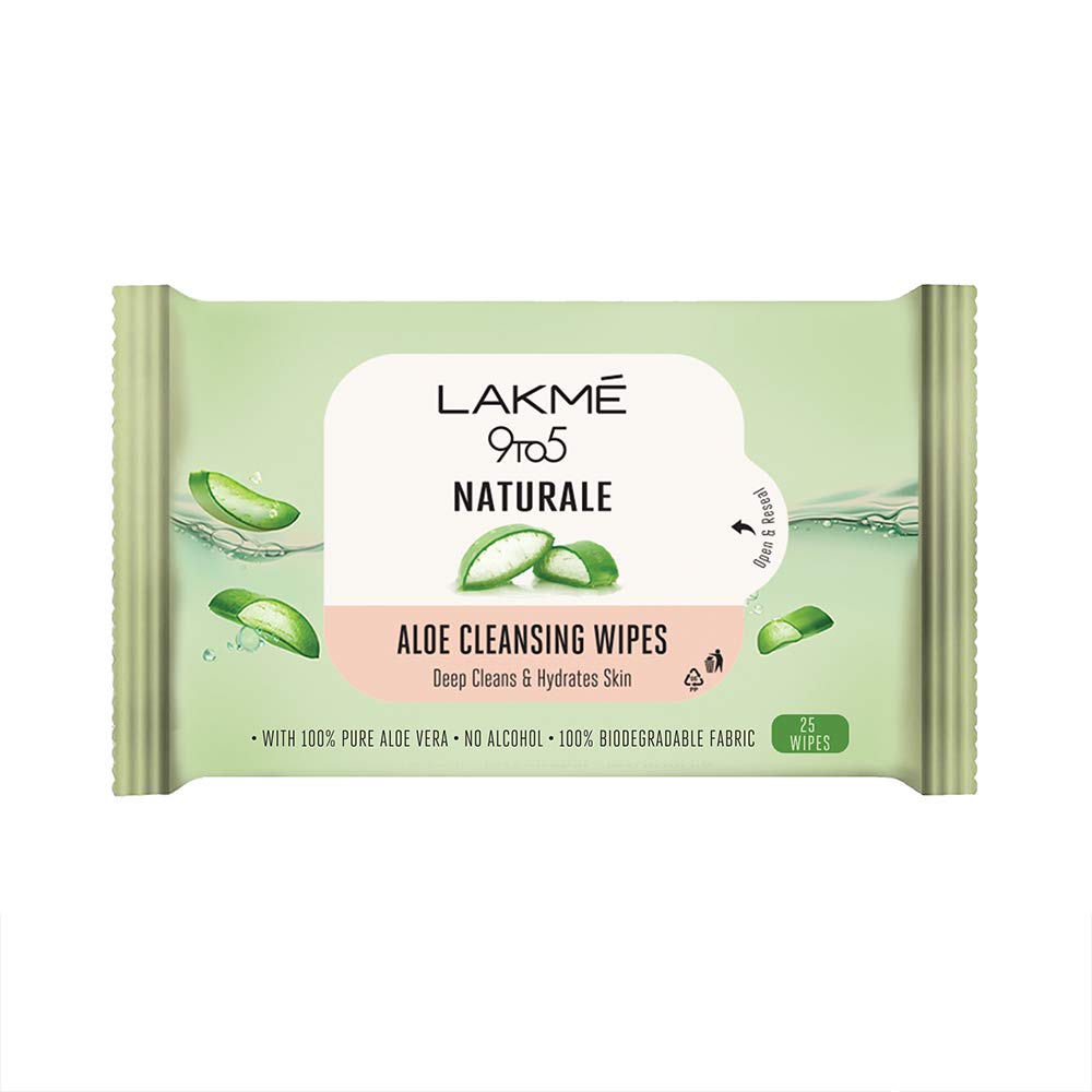 LAKMÉ 9To5 Natural Aloe Cleansing Wipes 141 G