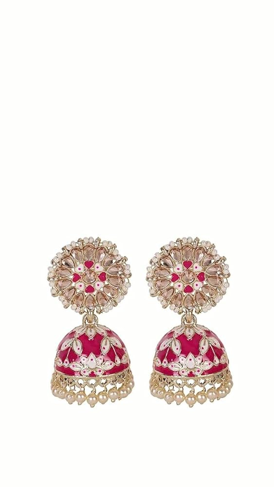 Shining Diva Gold Plated Jhumki Earrings for Women & Girls - Image 3