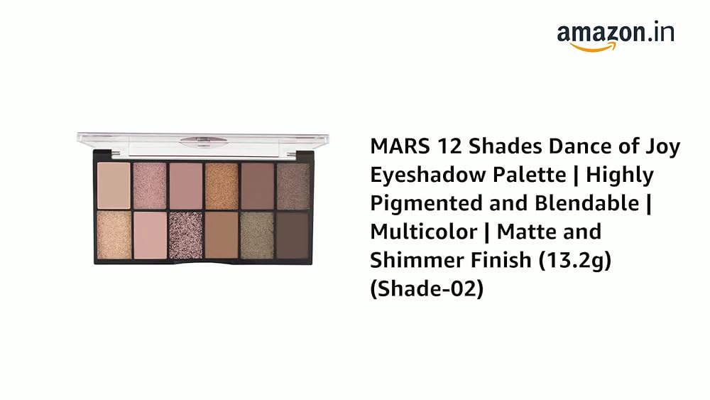 MARS Dance of Joy Eyeshadow Palette 12 Shades Matte - Image 3