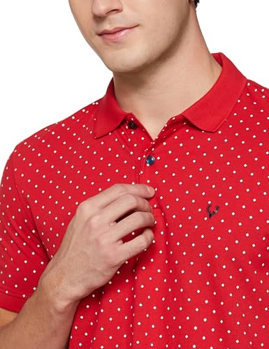 Allen Solly Men Polycotton Regular Fit Printed Polo T-Shirt - Image 4