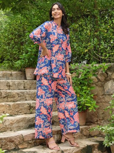 Leriya Fashion Women Rayon Floral Stylish Co-Ord Set – Trendy Korean Summer Travel Outfit | Lightwei - Authentic Leriya Fashion | UrbanThreads - Image 5
