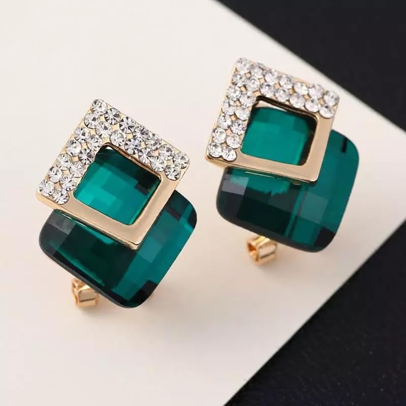 Shining Diva 18k Gold Plated Austrian Crystal Earrings Women - Image 4
