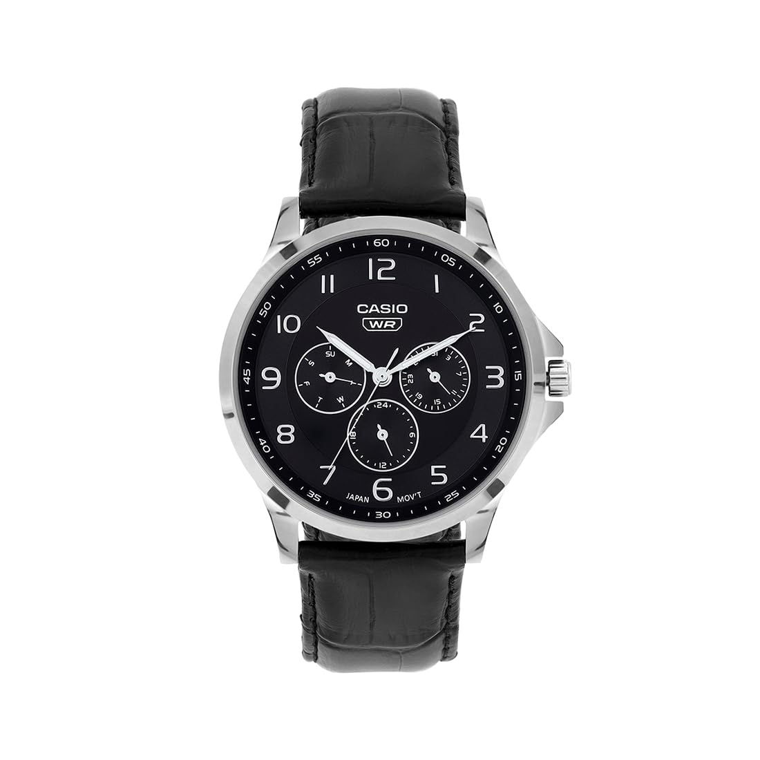Casio Enticer Black Dial Watch for Men
