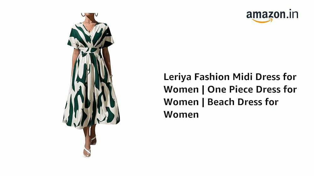 Leriya Fashion Printed Maxi Dress for Women | Trendy Long One Piece Summer Outfit | Lightweight Flar - Authentic Leriya Clothing | UrbanThreads - Image 3