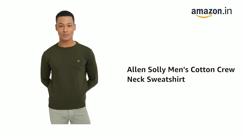 Allen Solly Men's Cotton Blend Casual Crew Neck Sweatshirt - Image 3