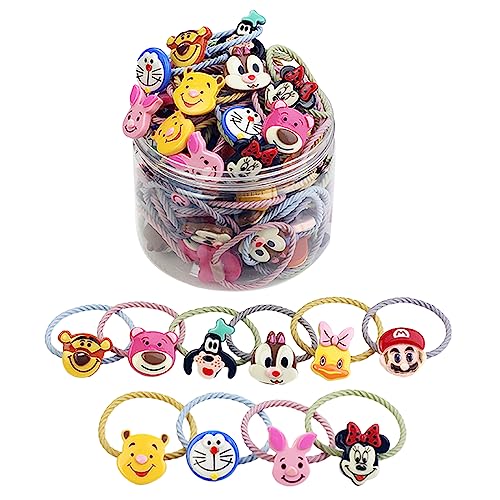 Shining Diva 20 pcs Elastic Hair Bands for Kids Women - Image 2
