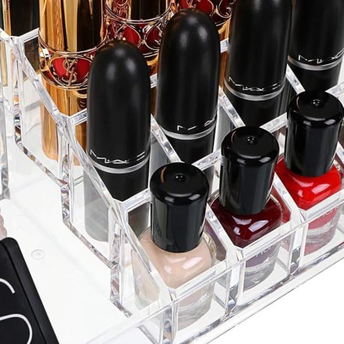 Clazkit 16 Grid Makeup Organizer Plastic Cosmetic Display - Image 5