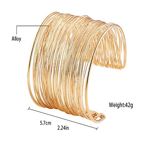 Shining Diva Gold Plated Kada Bangle Cuff Bracelet for Women - Image 5