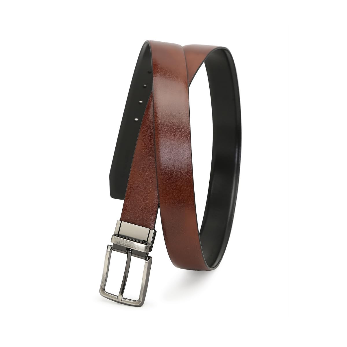 Peter England Men’s Reversible Leather Belt Black Brown