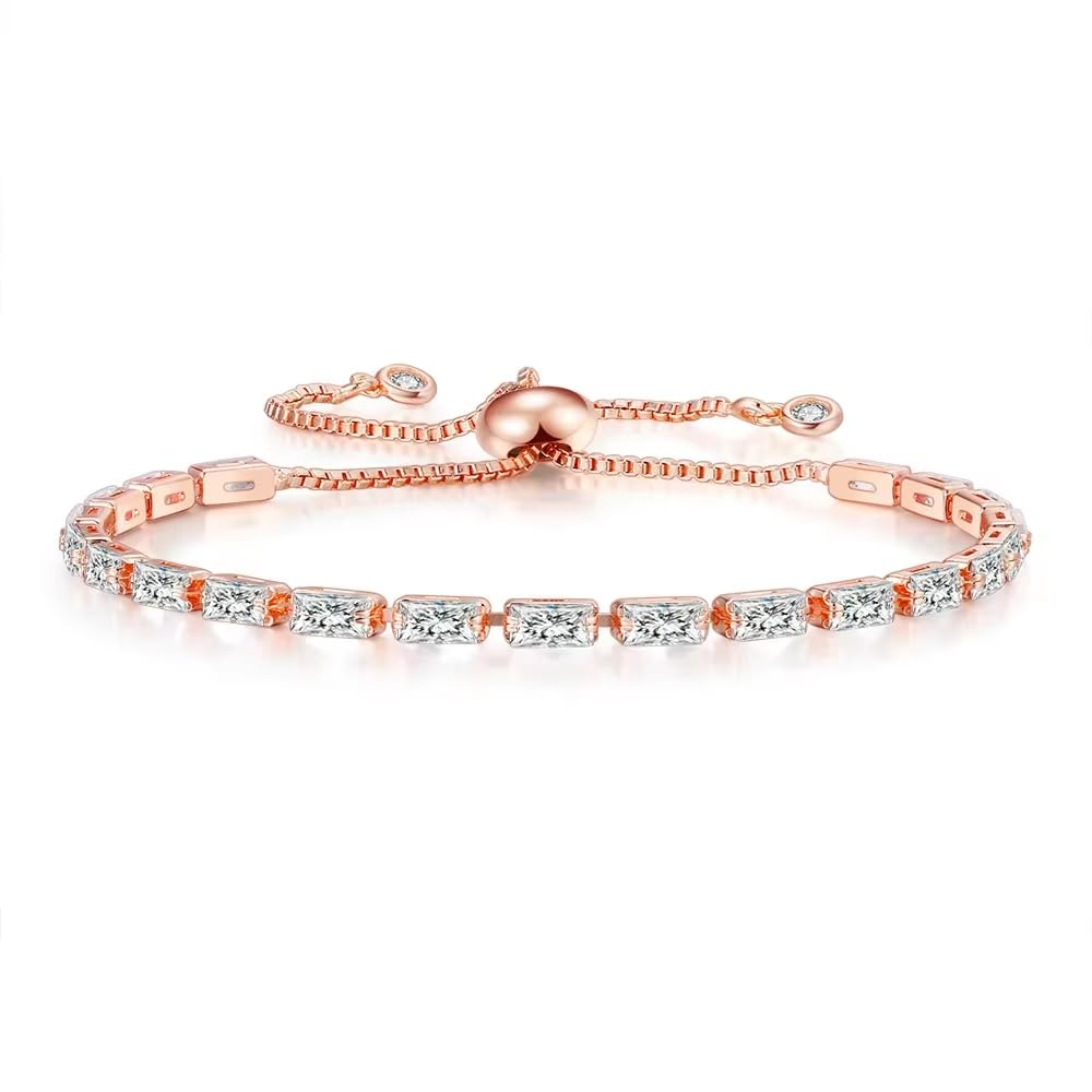 Nilu's Collection Adjustable Cubic Zirconia Bracelet for Women