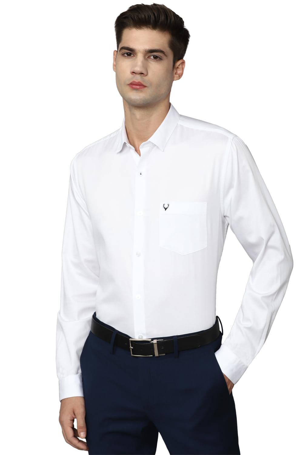 Allen Solly Men Cotton Solid Regular Fit Shirt