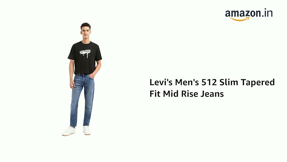 Levi's Men's 512 Slim Tapered Fit Mid Rise Jeans - Image 3