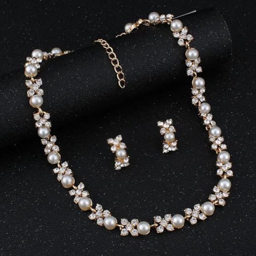 Shining Diva Pearl Choker Necklace Set for Women - Image 5