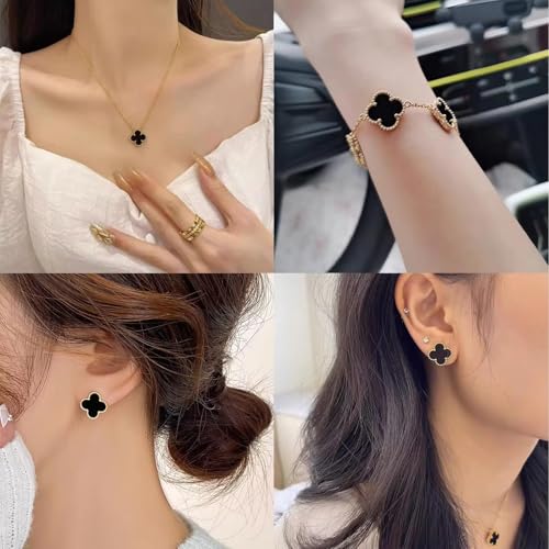 Shining Diva Clover Ring Earrings Bracelet Chain Pendant - Image 5