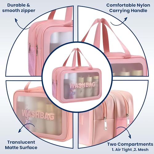 OCEANEVO Polyester Dual Compartment Makeup Organiser Pouch - Image 4