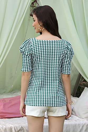 Leriya Fashion Women's Printed Slub Rayon Regular Fit Top with Half Sleeves for Office Wear, Western - Authentic Leriya Clothing | UrbanThreads - Image 3