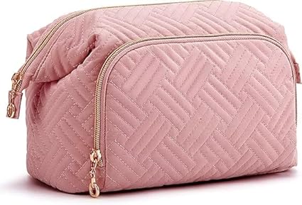 Lyrovo Polyester Travel Makeup Bag Large Organizer Pouch