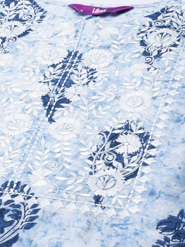 Libas Womens Printed Cotton Straight Kurta Trouser with Dupatta Set - Authentic Libas Clothing | UrbanThreads - Image 5