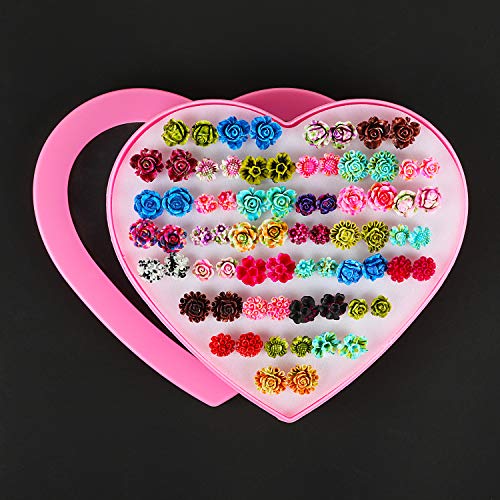 Shining Diva Crystal Pearl Stud Earrings Combo Set for Women - Image 5