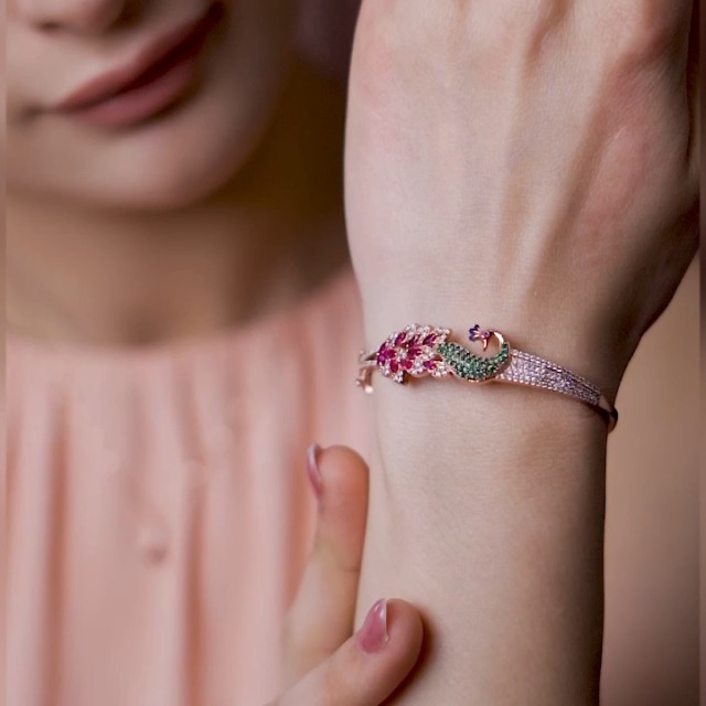 ZAVYA 925 Sterling Silver Rhodium Plating Bracelet for Women - Image 3