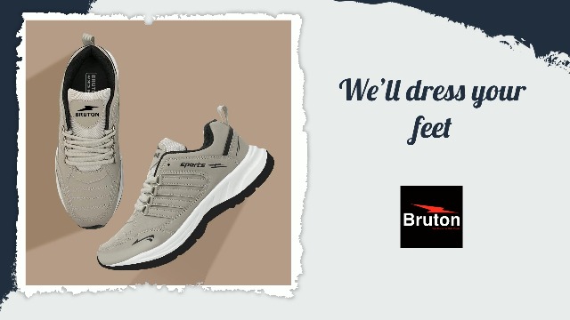 BRUTON EVA Lite Sport Shoes Running Shoes for Men- Grey - Authentic BRUTON Footwear | UrbanThreads - Image 3
